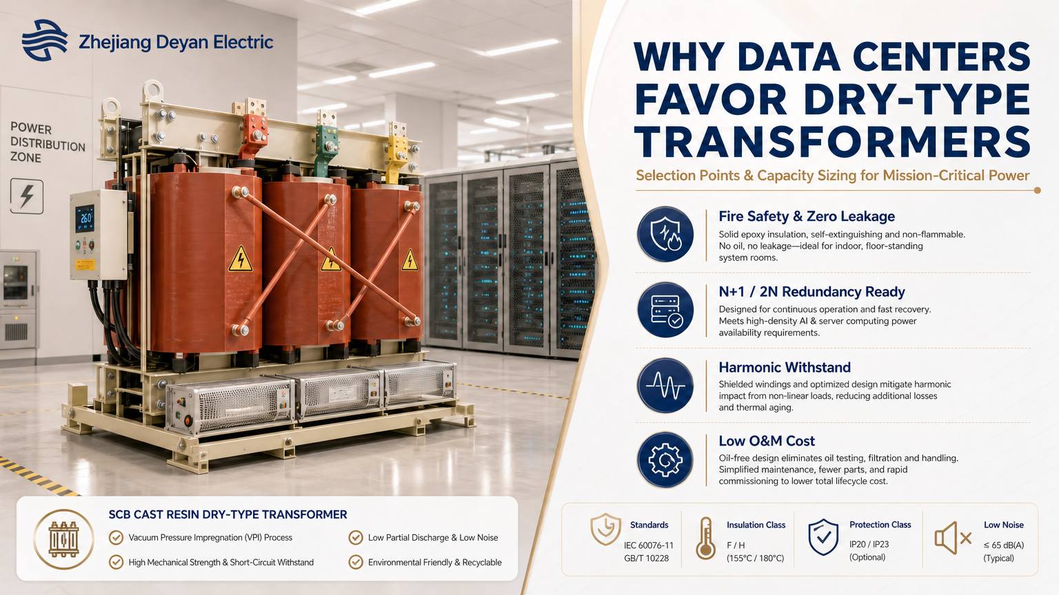 Mengapa Pusat Data Mengutamakan Transformer Jenis Kering?
